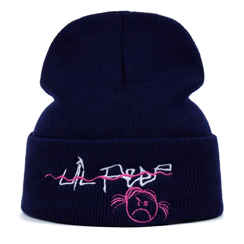 Lil Peep Embroidered Knit Beanie Hat