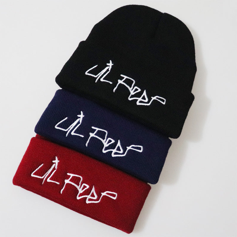 Lil Peep Embroidered Knit Beanie Hat