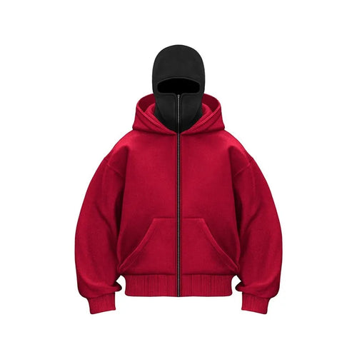 Fleece-lined Double Hooded Sweater