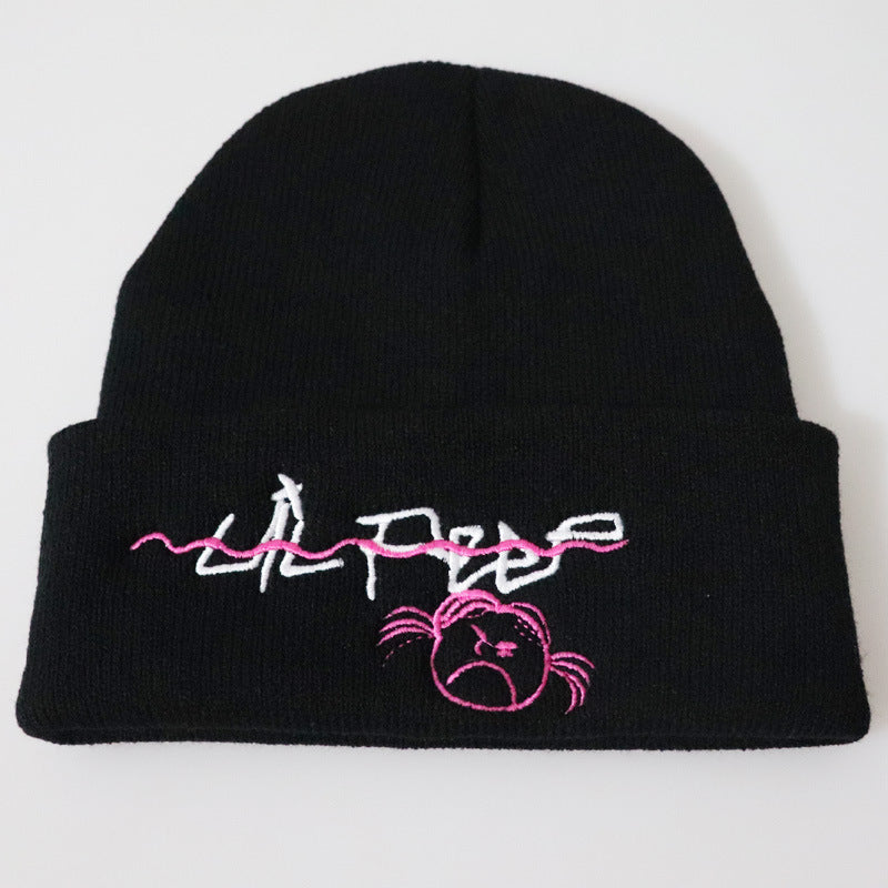 Lil Peep Embroidered Knit Beanie Hat