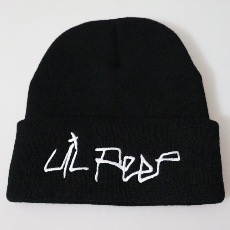 Lil Peep Embroidered Knit Beanie Hat