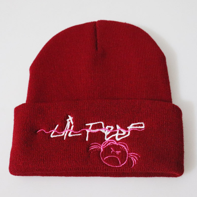 Lil Peep Embroidered Knit Beanie Hat
