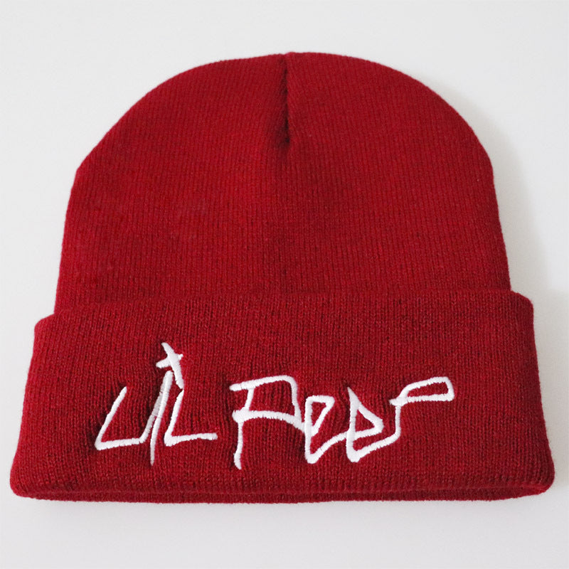 Lil Peep Embroidered Knit Beanie Hat